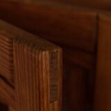 Paravent vintage en bois à 3 panneaux ajourés · Paravent pliant en pin (135 cm)