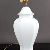 White porcelain lamp, France, circa 1950-1960