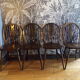4 Scandinavian Windsor chairs