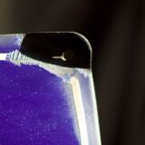 Former French street name plaque in bulging enamel led sheet "Montée des Tupinieres"