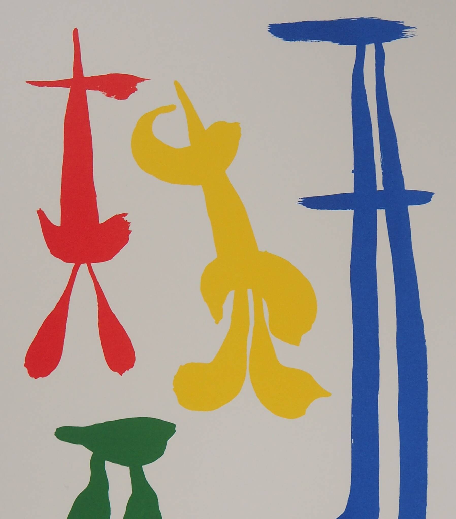 Joan miro: surrealist family, signed lithograph
