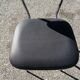 Series of 4 vintage black skai chairs - Vanac Aix
