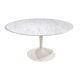 Round table in carrara mabre by Eero Saarinen for Knoll