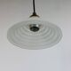Vintage Art Deco Revival Pendant light glass brass