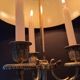 Bronze bouillotte lamp from the 19th century.