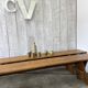 Pair of antique farm benches