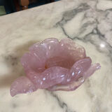 Empty pocket in rose quartz