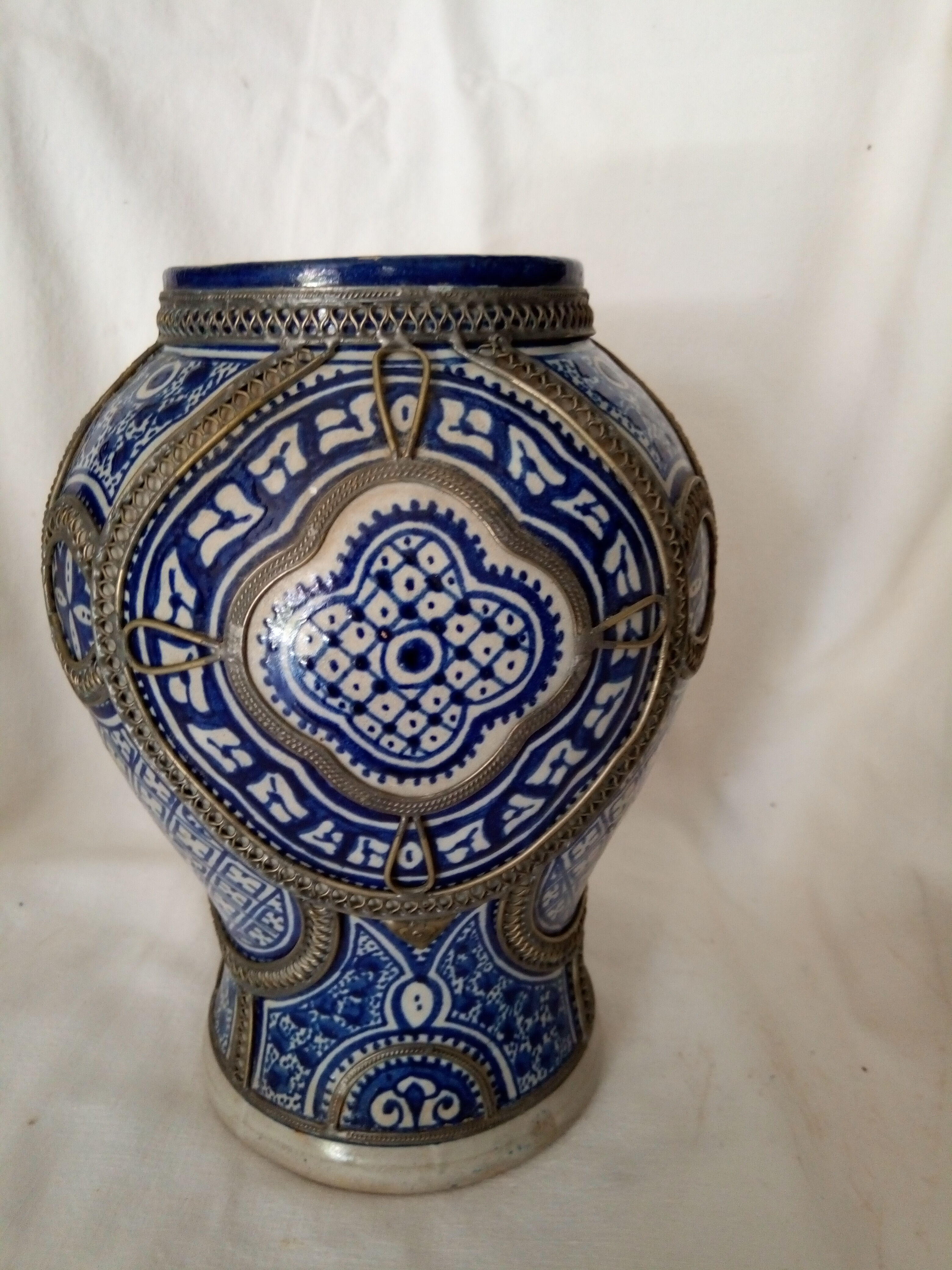 Ancient vase in earthenware from Fez, Morocco
