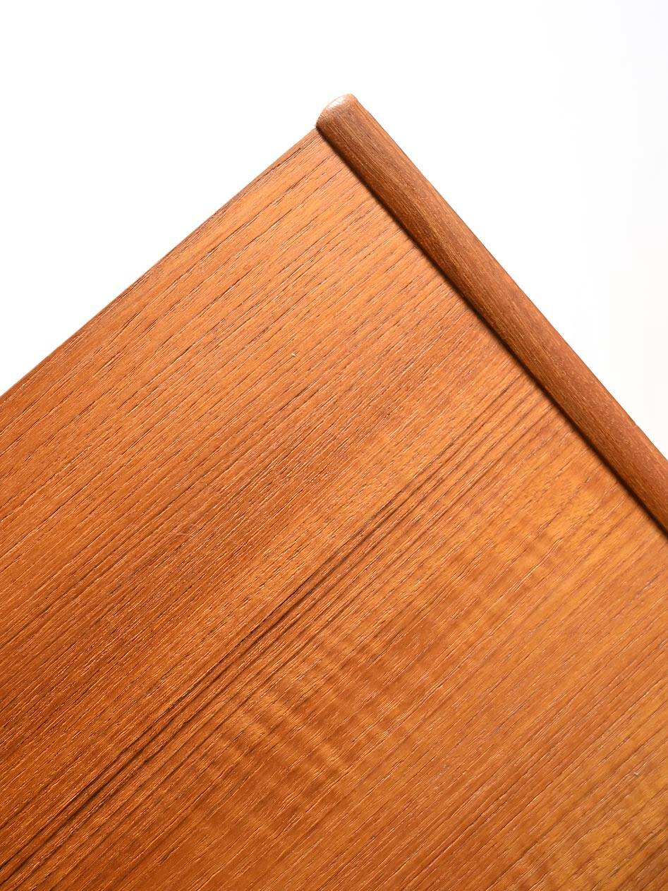 Vintage Scandinavian teak sideboard with five drawers