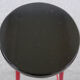 Ensemble de 3 tabourets de bar du milieu du siècle en rouge et noir, 1960-1970