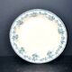 Choisy-le-Roi flat hollow salad decorated with blue and green roses by Hippolyte Boulenger.