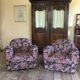 Pair of armchair club tapestry art deco