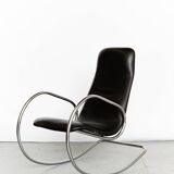 Vintage S826 Cantilever Rocking Chair in Chrome by Ulrich Böhme for Thonet