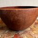 Large vintage monoxyle wooden bowl H 18 / D neck 30 cm