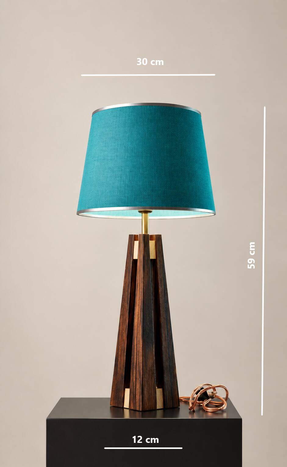 Macassar Pillar Lamp