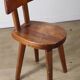 Chaise en acajou par Christian Durupt - Méribel - 1960