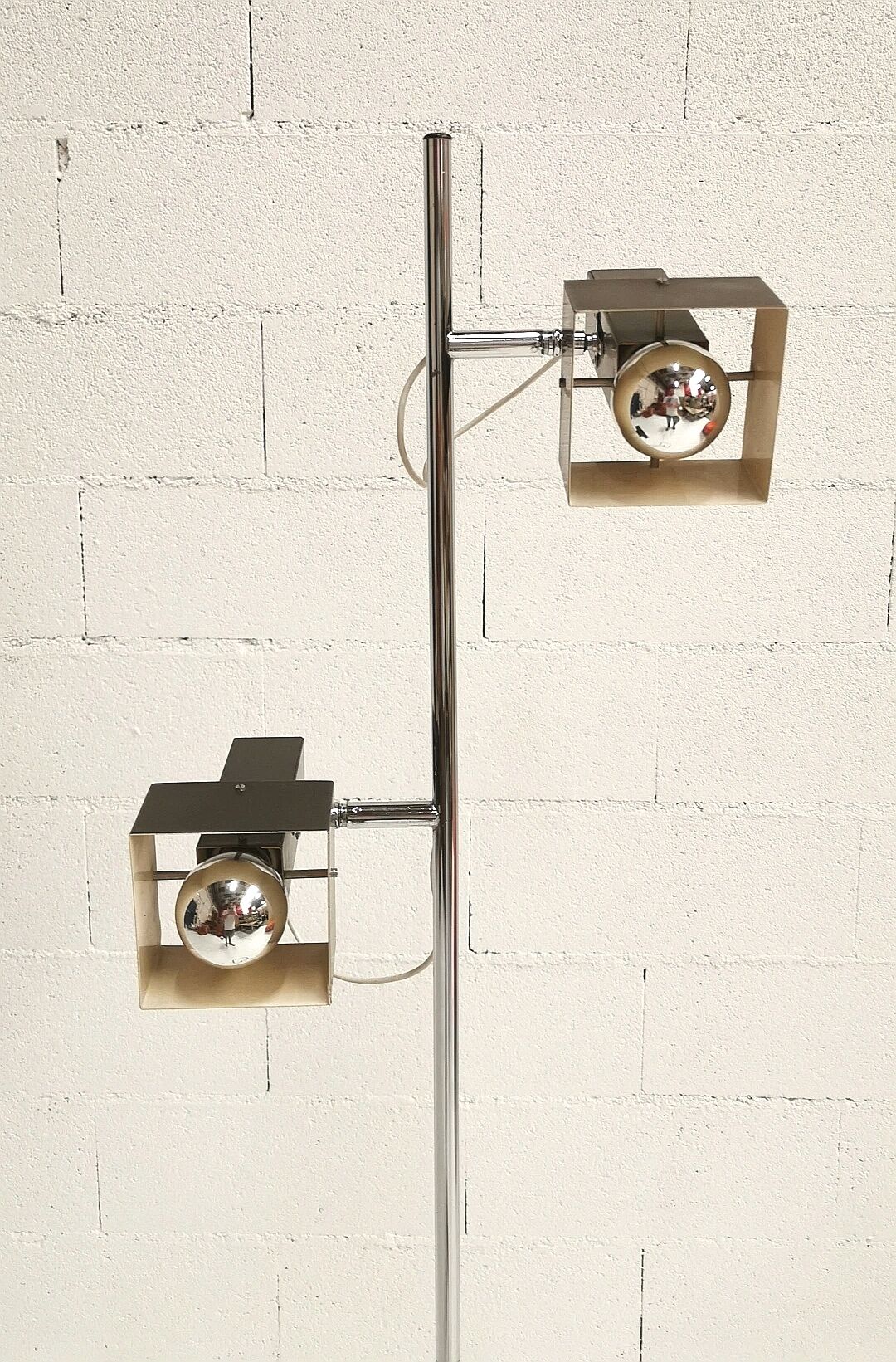 Floor lamp with 2 spots, 1960