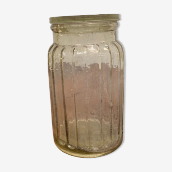 Glass jar jar old food