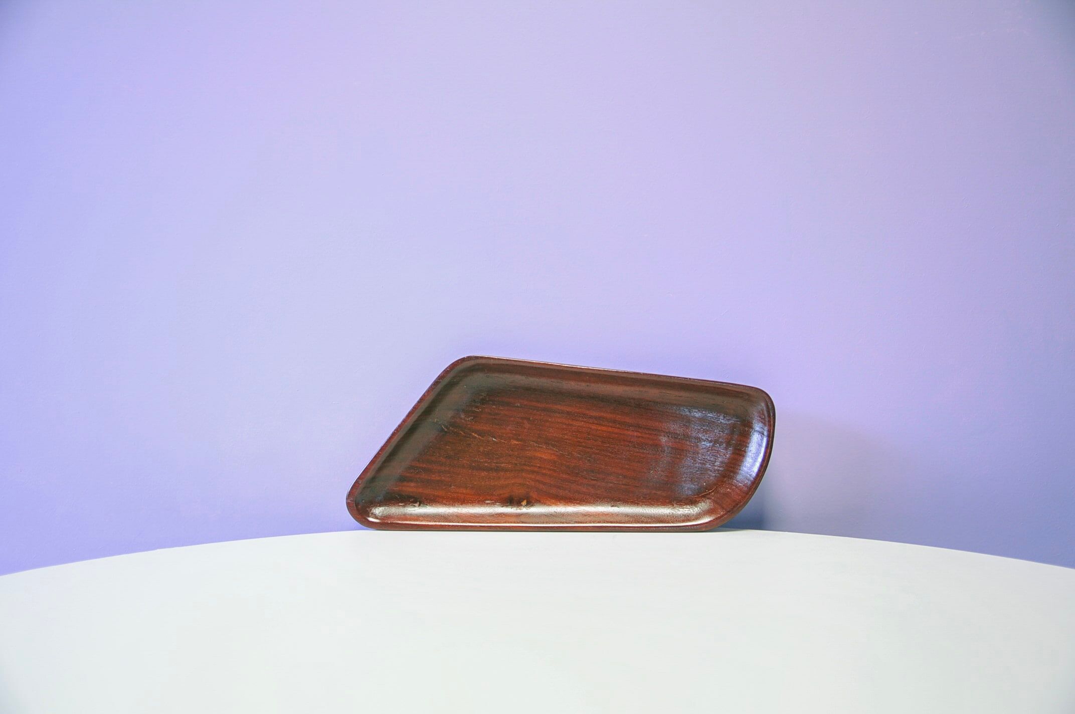 Bol en bois allongé vintage