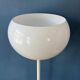 Vintage white floor lamp in Guzzini Space Age Mid-Century style