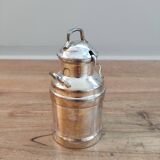 Silver metal milk jar