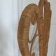 Peacock rattan headboard, circa 1960