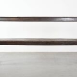 Antique English early 19th century hall bench made of oak