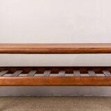 Large Danish teak coffee table, two levels, by Grete Jalk for Glostrup Mobelfabrik.