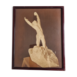 Cadre photo le fils prodigue d'après Rodin 1936