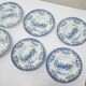 Series of 10 vintage hollow plates by Johnson Bros, made in England