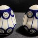 Pair of vintage ceramic salt and pepper shakers
