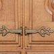 Very large French sideboard in solid oak, Guillerme and Chambron 1960.