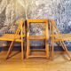 3 chaises pliantes italiennes vintage