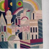 Tapestry canvas optical art