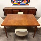 Extendable teak dining table, 1960