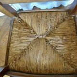 Pair of straw chairs 19th