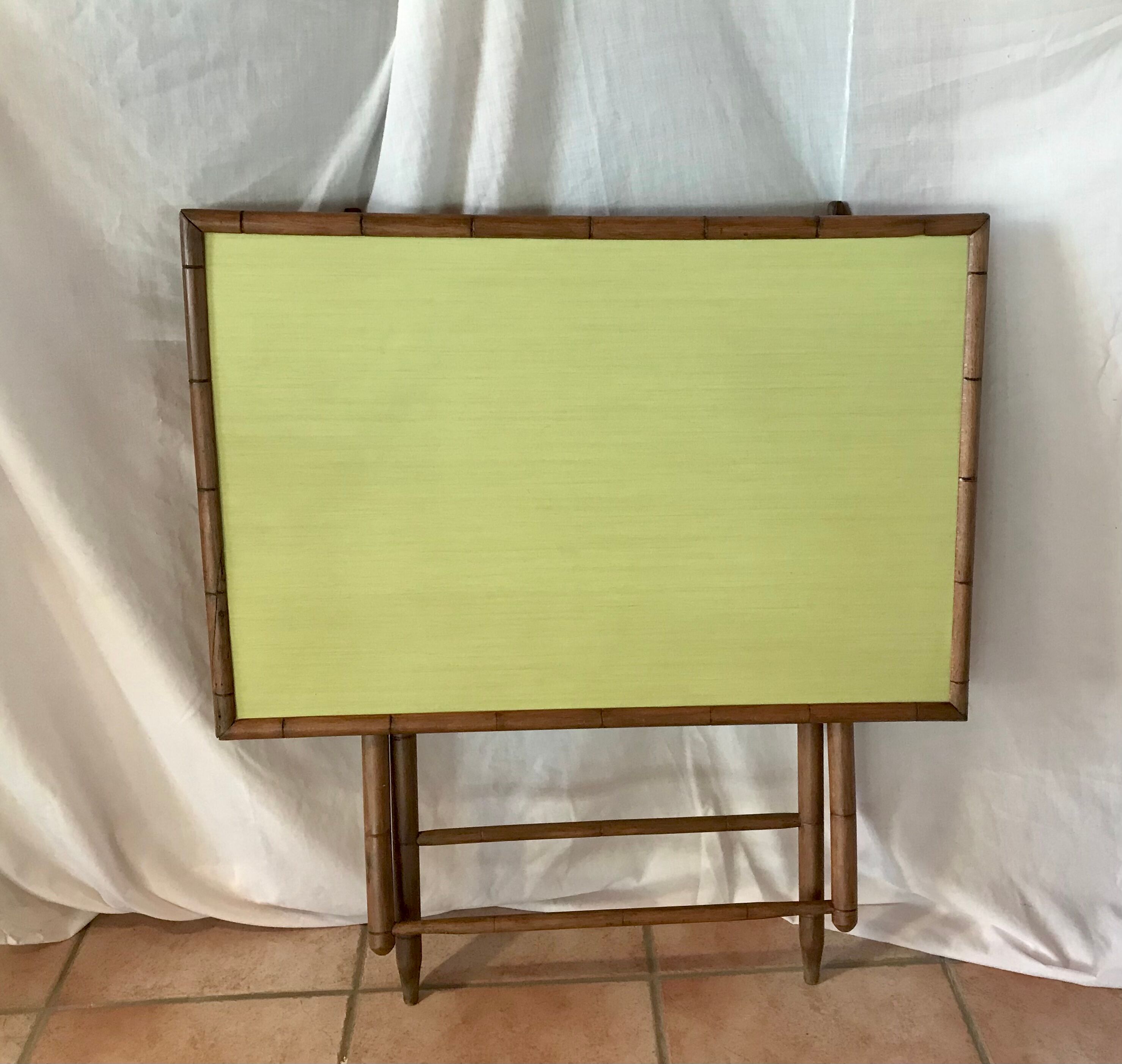 Rattan side table, 1900, Napoleon III style,