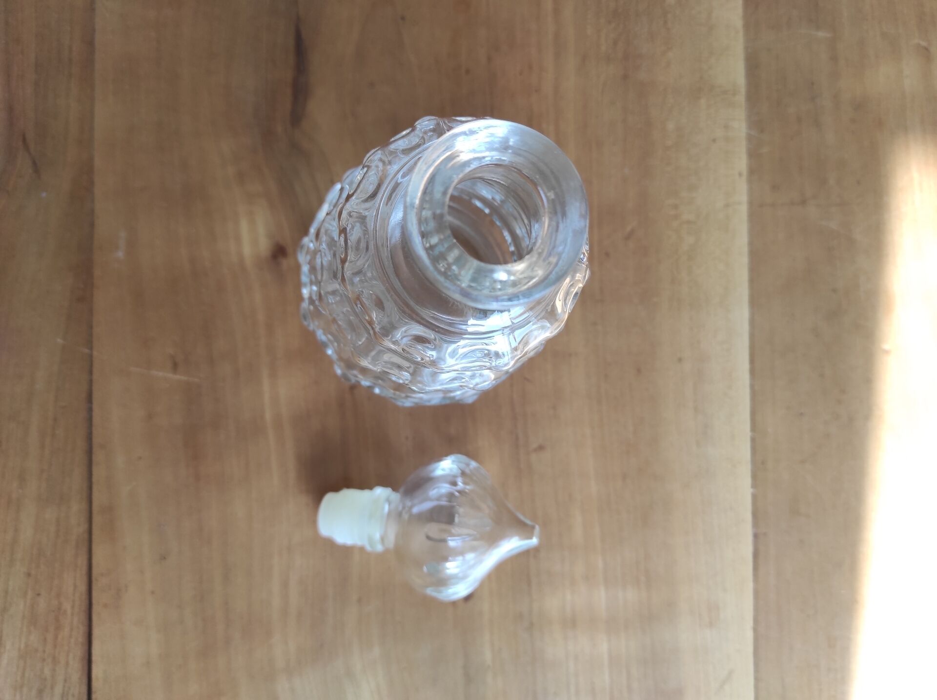 Vintage glass carafe 0.375 L