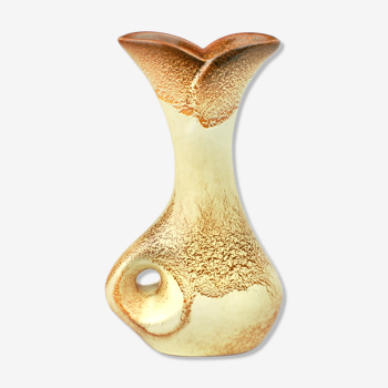 Sculptural mid century vase; 1960's