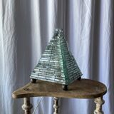 Brutalist glass lamp from the 1970s.