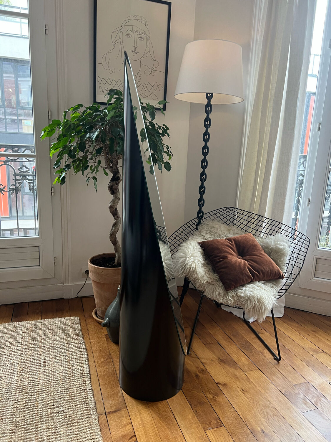 Lipstick mirror psyche seventies black