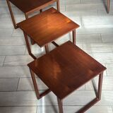 Kai Kristiansen teak built-in tables, 60s design