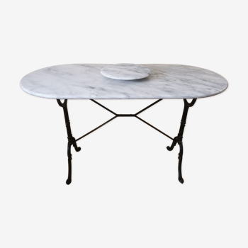 Bistro table, marble top