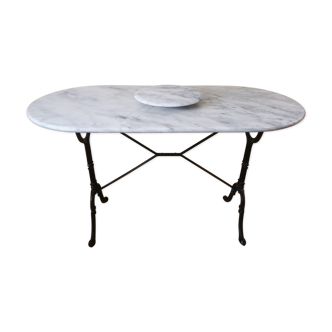 Bistro table, marble top
