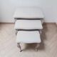 3 tables gigognes en bois peint