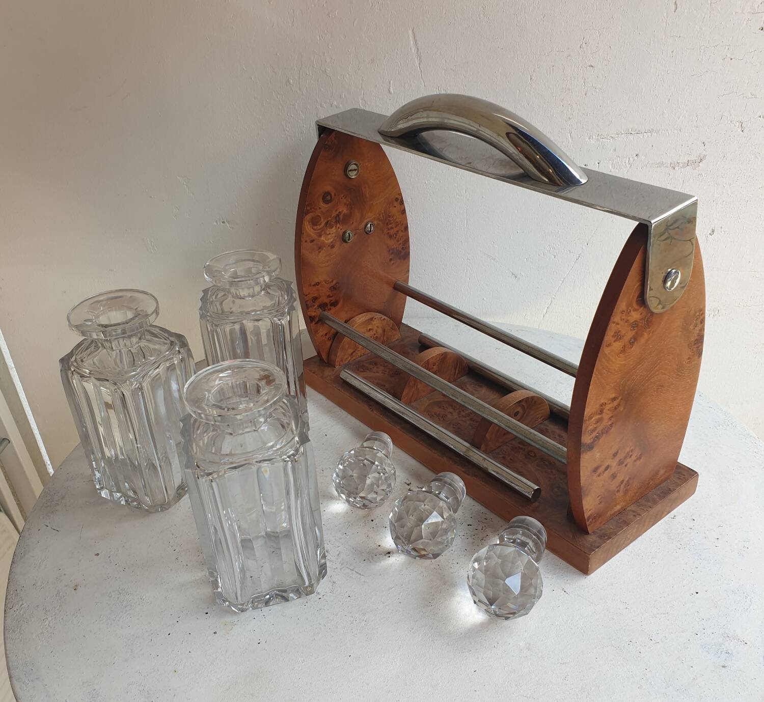 Art Deco Liqueur or Whiskey Cellar