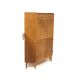 Meuble-bar d'angle scandinave en noyer, Suède, 1940