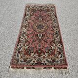 Tapis persan tabriz en laine et soie fait sur soie 70 raj