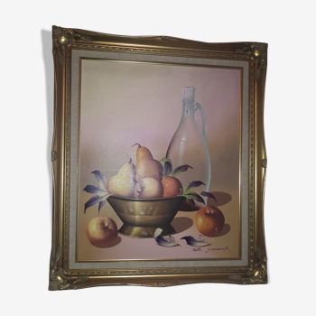 Large still life painting, signed Violette De Mazia