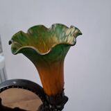 Art Nouveau lamp with mirror